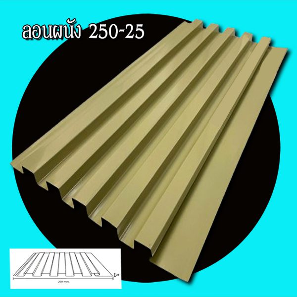 ฝ้า ลอนลูกฟูกลึก 250-25
