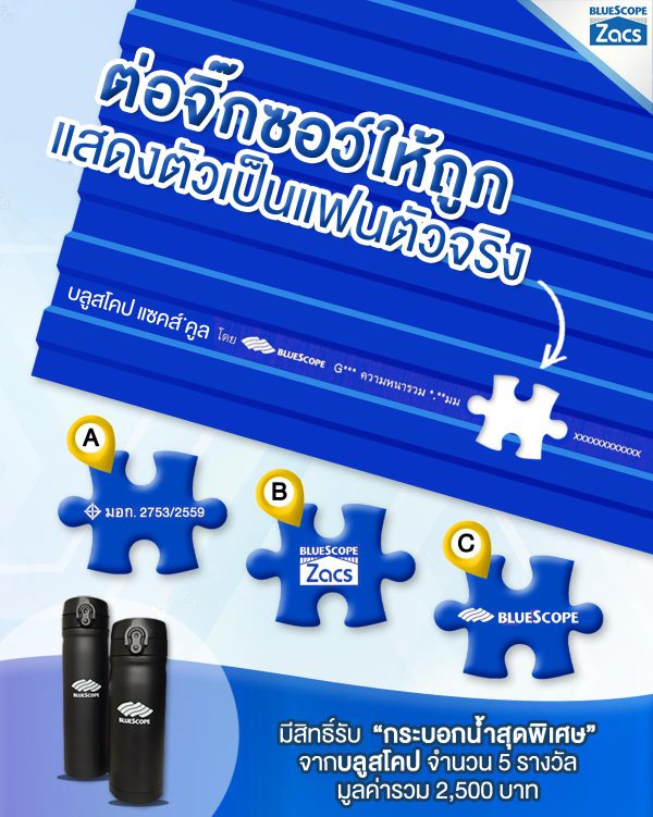 นูโว บลู บลูสโคป แซคส์ (BLUESCOPE ZACS®)