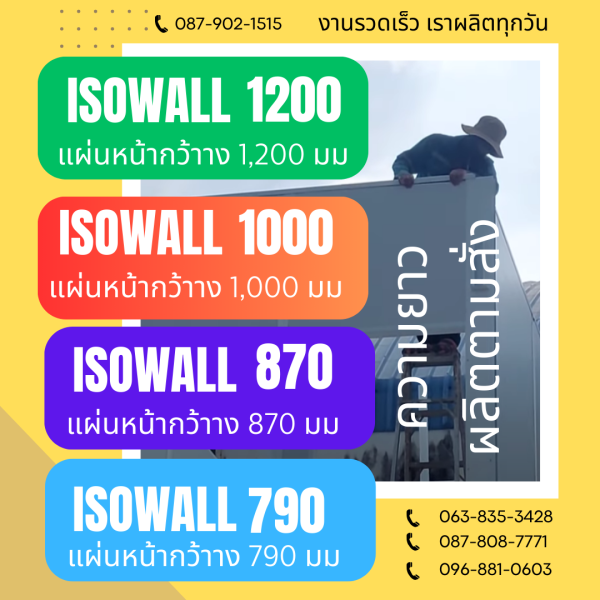 ISOWALL 1000 ผนังปิงปองกันร้อน